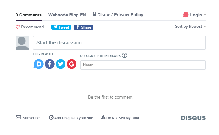 add Disqus forum to website