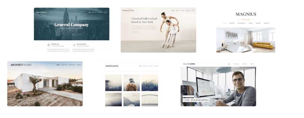 Webnode website templates