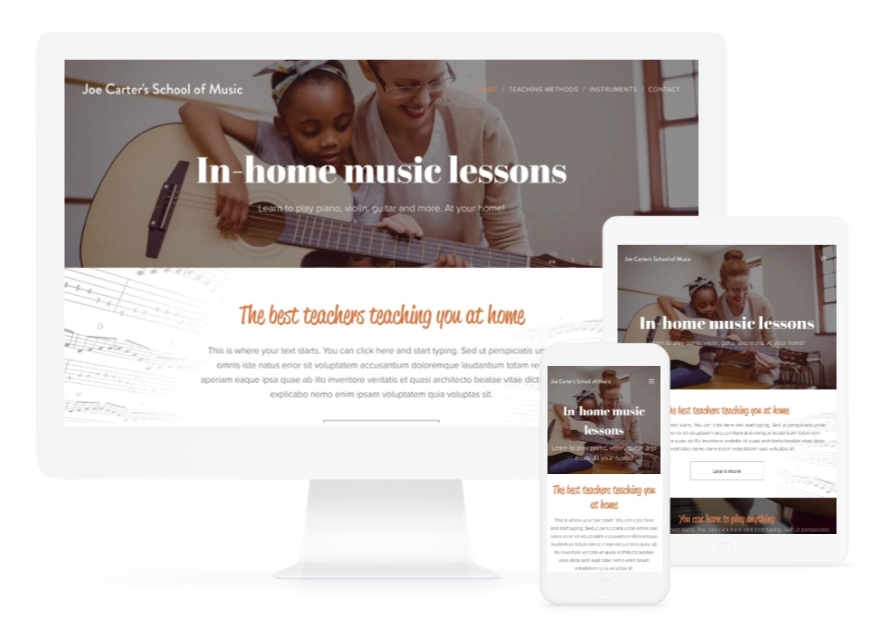 Music School Webnode Template