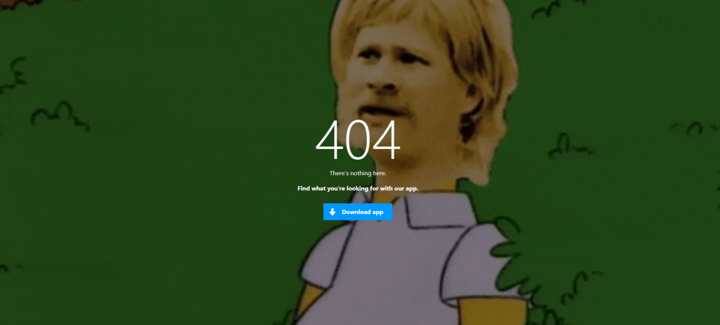 Nice example of the 9gag error message