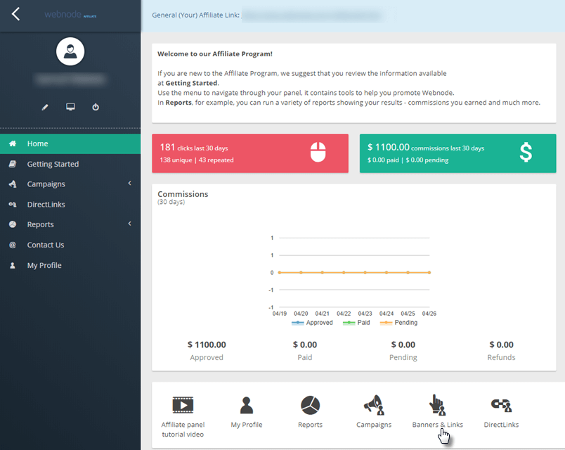 Webnode Affiliate program