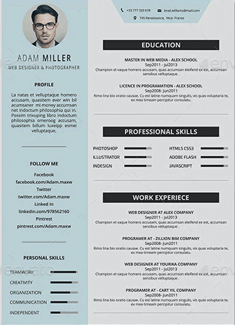 Example of good structured personal portfolio.