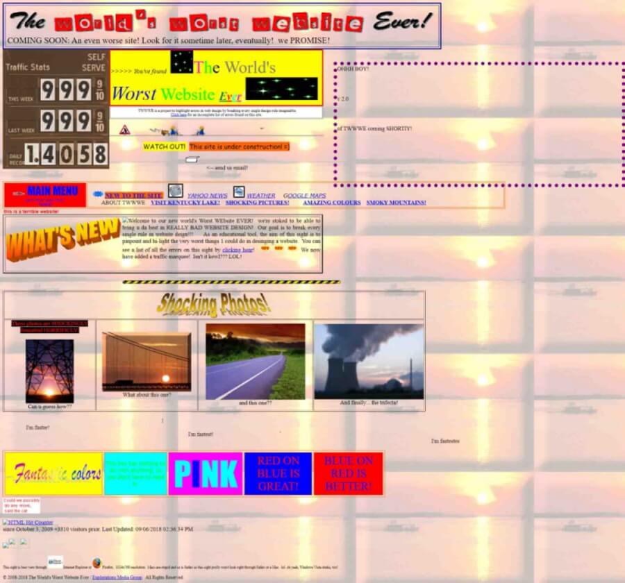 The Worst Website Ever.