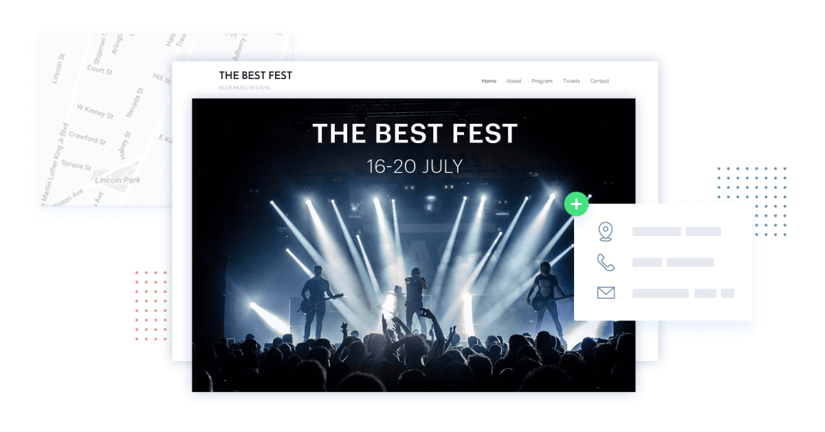 Stunning event website