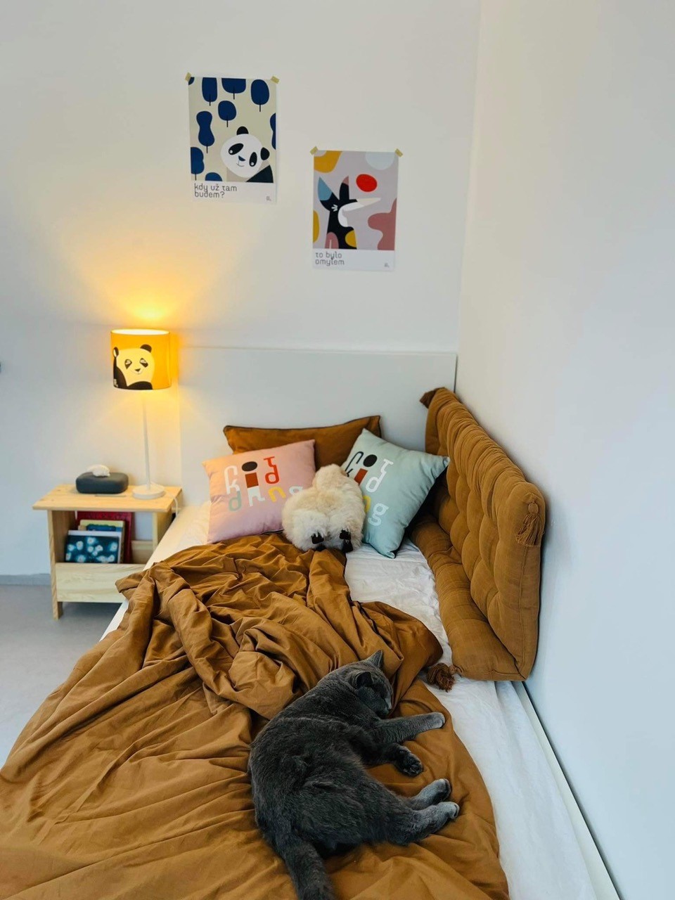 In addition to lampshades, Klára and Míša offer rolling pillows, posters, or bedding.