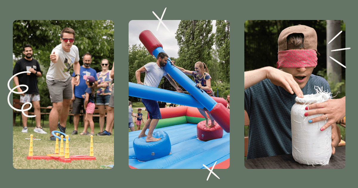 Sports Day image showing various sportive activities 