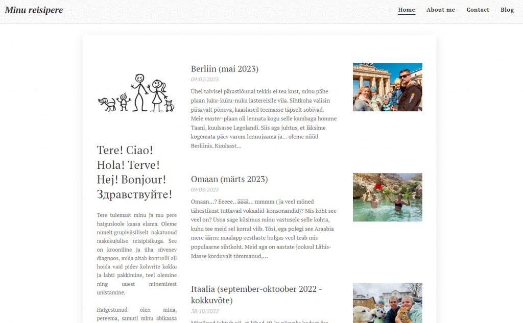 travel blog example