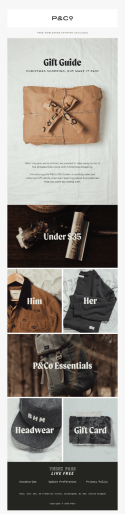 Holiday Special email Offers