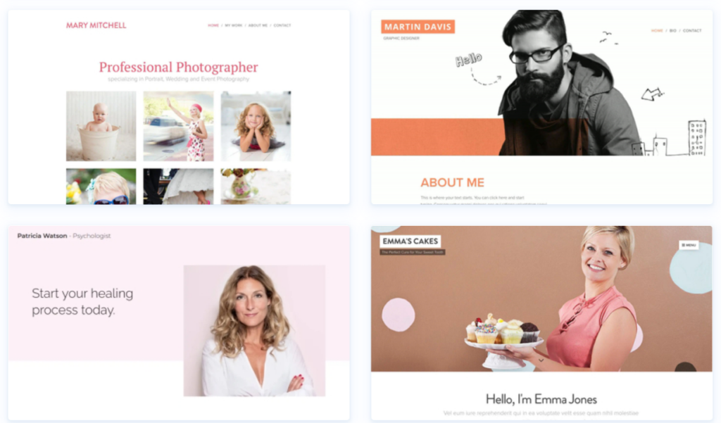 Webnode website templates