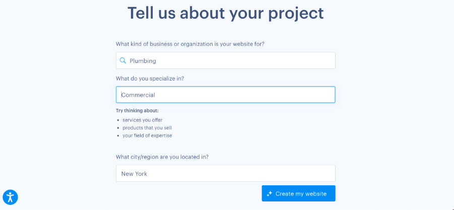 A screenshot showing the AI prompts used to create an AI-powered website. 
