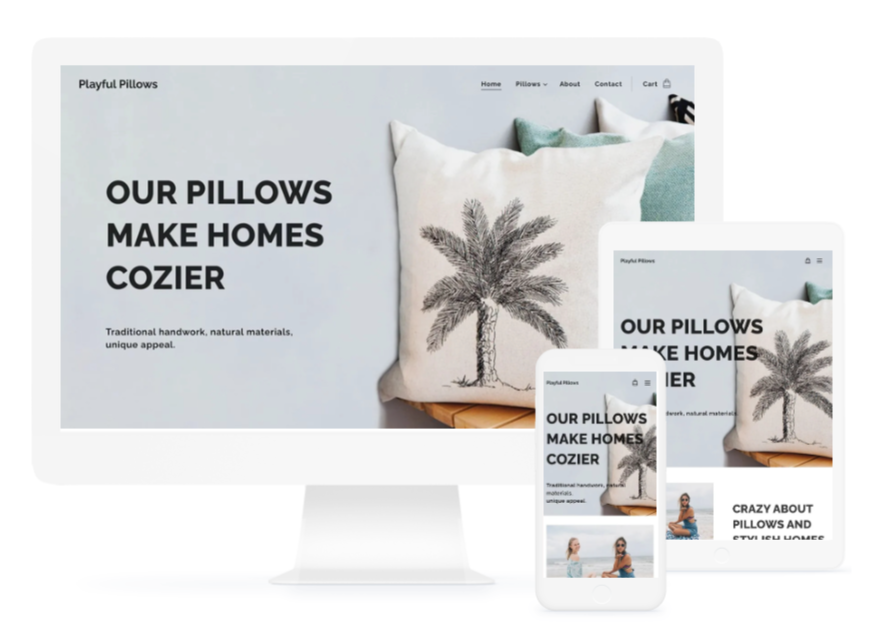 Homemade Pillows Webnode Template