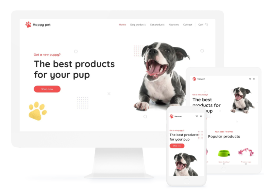 Pet Store Webnode Template