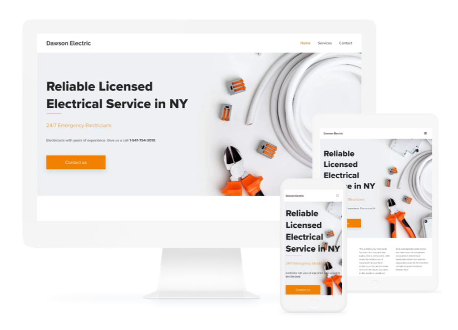 Electrical Services Webnode Template